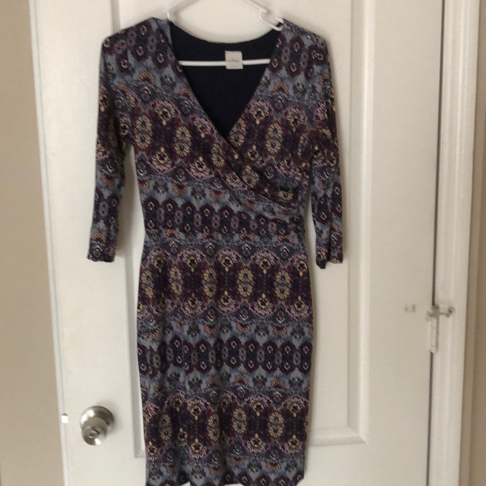 Printed Wrap Dress